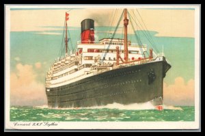 Great Britain 1955 PSQUETBOT Podt Card Cunard Line Ship Postcard PC