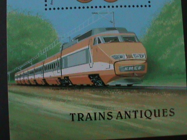 ​LAOS-1997-SC#1311  ANTIQUE CLASSIC STEAM LOCOMOTIVE  MNH-RARE SHEET VF
