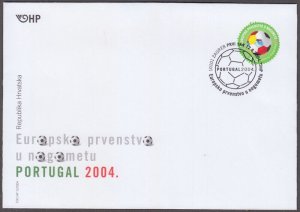 CROATIA Sc # 559 FDC - EUROPEAN SOCCER CHAMPIONSHIPS in PORTUGAL