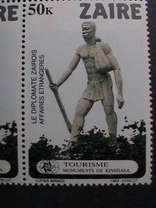 ​ZAIRE-1983 SC# 1115-20-WORLD FAMOUS  KINSHASA MONUMENTS -MNH BLOCK VERY FINE