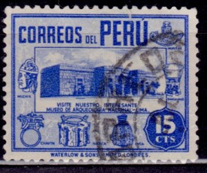 Peru, 1938, Museum in Lima, 15c, Scott# 378, used