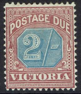 VICTORIA 1890 POSTAGE DUE 2/- 