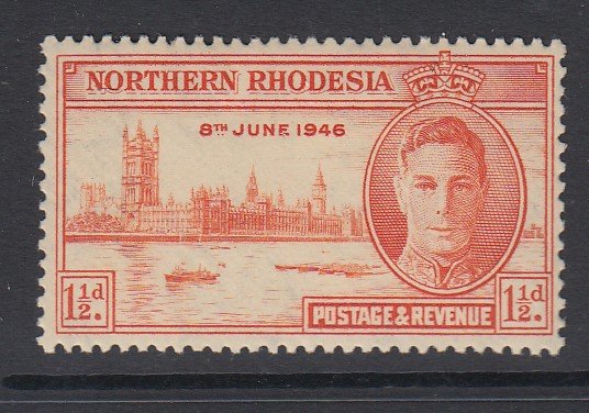 NORTHERN RHODESIA, Scott 46a, MHR (small thin spot)