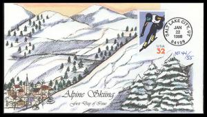 #3180 Alpine Skiing Faircloth FDC