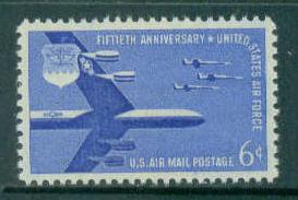 C49 6c Air Force Fine MNH