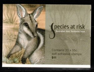 AUSTRALIA SGSB331(3253a) 2009 SPECIES AT RISK $11 SELF ADHESIVES MNH