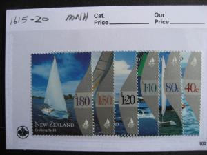 NEW ZEALAND yachting ships set Sc 1615-20 MNH