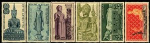 Laos MNH Sc # C7-12 Mi # 34-39 Buddha Statues