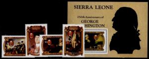 Sierra Leone 556-60 MNH George Washington