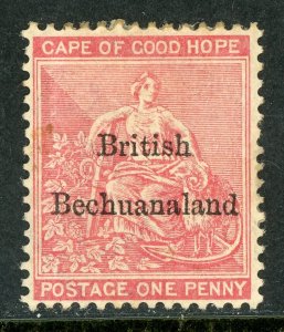 Bechuanaland  1885 British Colony QV 1p Rose Red SG #5 Mint A831