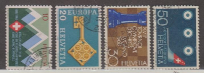 Switzerland Scott #487-490 Stamps - Used Set