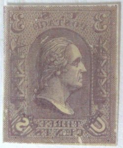 Scott #79-E8a - 3c Light Violet - Loewenberg Decalcomania - Essay