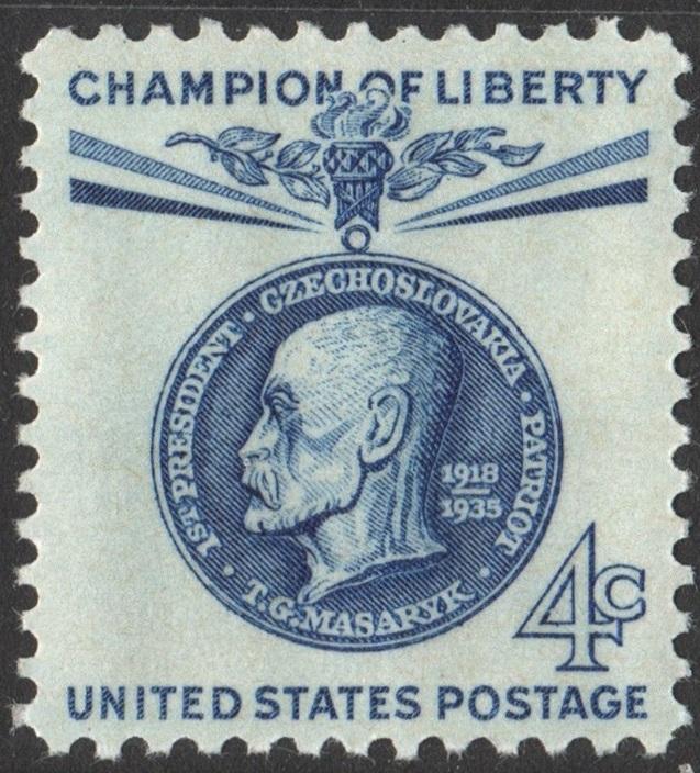 SC#1147 4¢ Champion of Liberty: Thomas G. Masaryk (1960) MNH