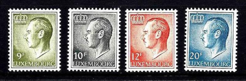 Luxembourg Scott #571-3 and 575 Mint Never Hinged