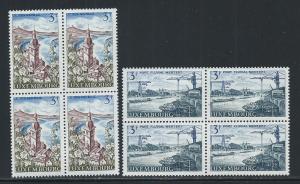 LUXEMBOURG SC# 458-9 B/4 FVF/MNH 1967