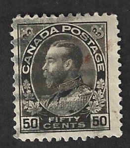 Canada Scott #120a Used 50c King George V 2018 CV $12.00