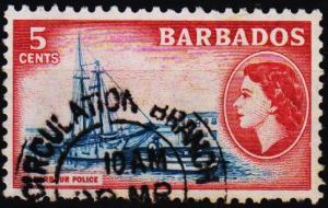 Barbados. 1953 5c S.G.293 Fine Used