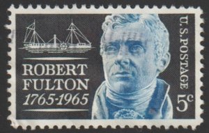 SC# 1270 - (5c) - Robert Fulton,Used single