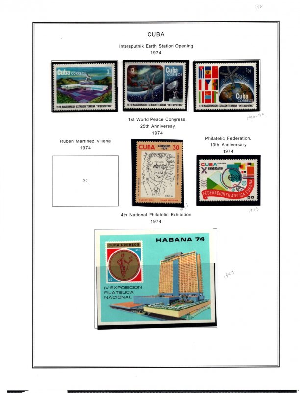 MINT + USED STAMPS FROM    CUBA    (162)