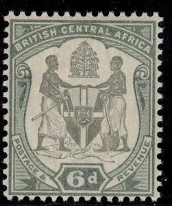 NYASALAND - BCA QV SG46, 6d black & green, NH MINT. Cat £60.