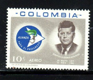 COLOMBIA #C455    1963  J.F.K  MINT  VF NH  O.G