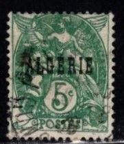 Algeria - #6 Liberty Overprinted  - Used