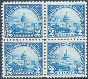 #572 XF OG NH GEM BLOCK OF 4 HV3017