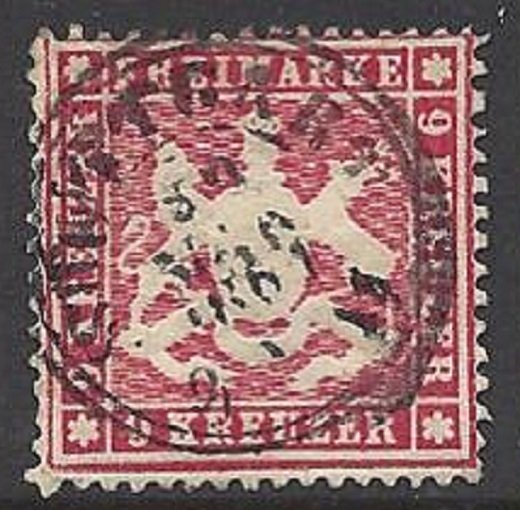 Wurttemberg - SC# 27 VF CV $275