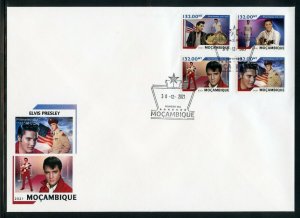 MOZAMBIQUE 2021 ELVIS PRESLEY  SET  FIRST DAY COVER