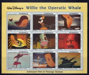 Dominica 1631 MNH Disney Willie the Operatic Whale ZAYIX 0801L0004