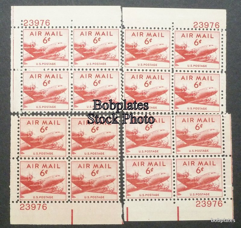 BOBPLATES #C39 Skymaster 23975 Matched Set of Plate Blocks F-VF NH DCV=$2.4+