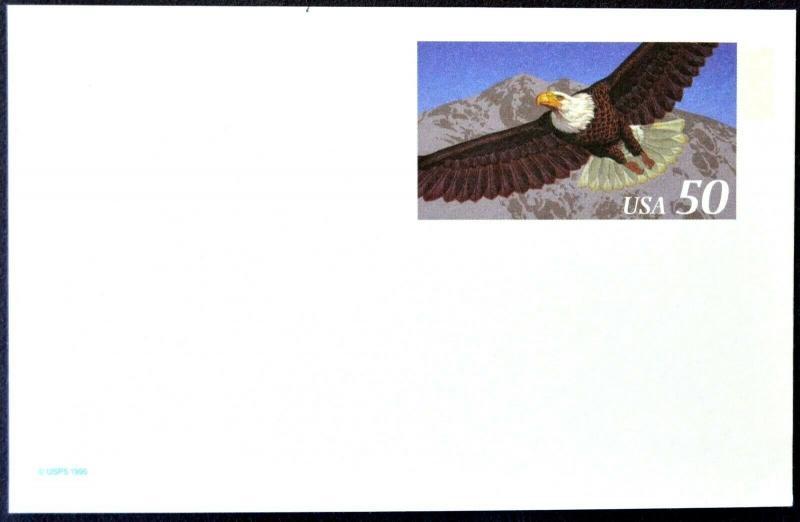 1995 US Sc. #UX219A postal card, 50 cent, mint, sharp corners, excellent shape