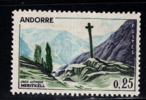 (French) Andorra Scott 147 MH* Gothic Cross, Meritxell stamp