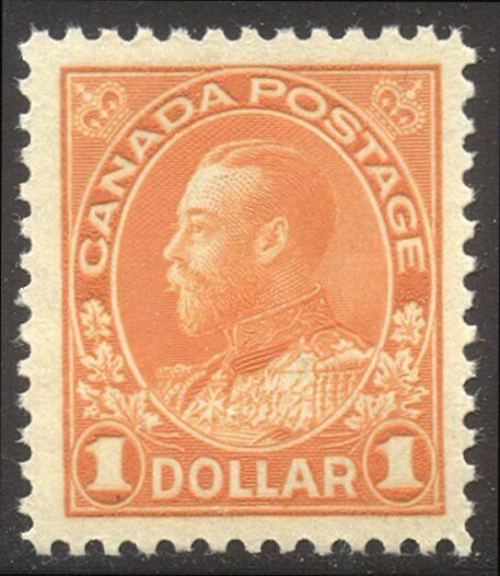 CANADA #122 CHOICE Mint XF NH - 1923 $1.00 Admiral