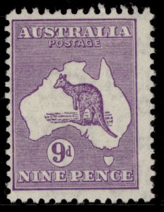 AUSTRALIA GV SG133, 9d violet, LH MINT. Cat £45.