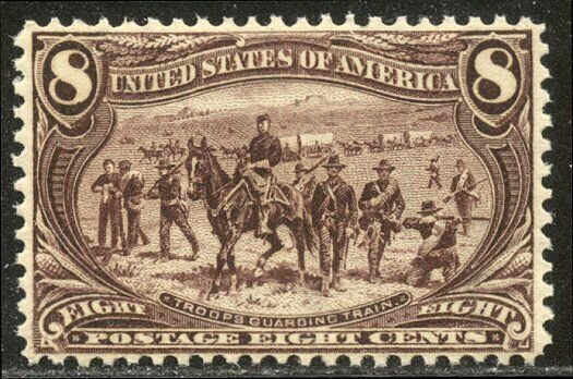 U.S. #289 Mint VF NH - 1898 8c Trans-Mississippi