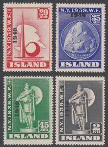 Iceland 232-235 MH HR CV $155.00