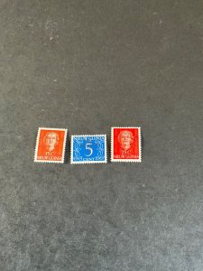 Stamps Netherlands New Guinea Scott #B1-3 hinged