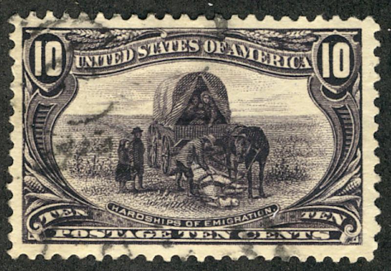 US #290 SCV $50.00 VF/XF used, nice liter cancel, seldom seen so large, SUPER...