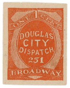 (I.B) US Local Post : Douglas City Dispatch 1c