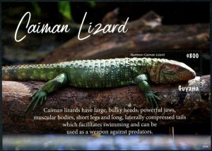 2020 Guyana Caiman Lizard  SS (Scott 4643) MNH