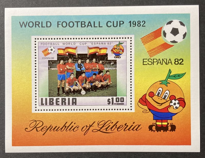 Liberia 1981, #892 S/S, World Cup, MNH.