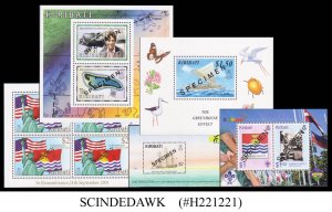 KIRIBATI - SELECTED 5 MINIATURE SHEETS 'SPECIMEN' - MINT NH