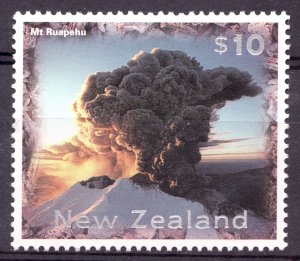 1997 New Zealand Sc# 1412 - $10 Mt Ruapehu - MNH postage stamp Cv$10