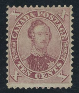 Canada - 17 - Red Lilac - F/VF Mint hinged with partial imprint bottom margin