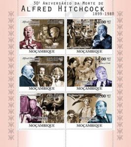 MOZAMBIQUE 2010 SHEET MNH ALFRED HITCHCOCK