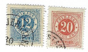 Sweden SC#22-23 Used F-VF...Grab a Bargain!