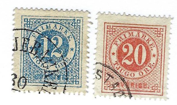 Sweden SC#22-23 Used F-VF...Grab a Bargain!