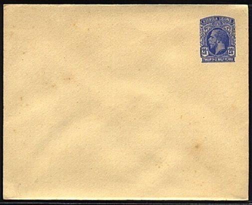 SIERRA LEONE GV 2½d envelope, fine unused..................................19368