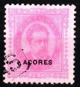 Azores #61 F-VF Used CV $17.50 (X4301)